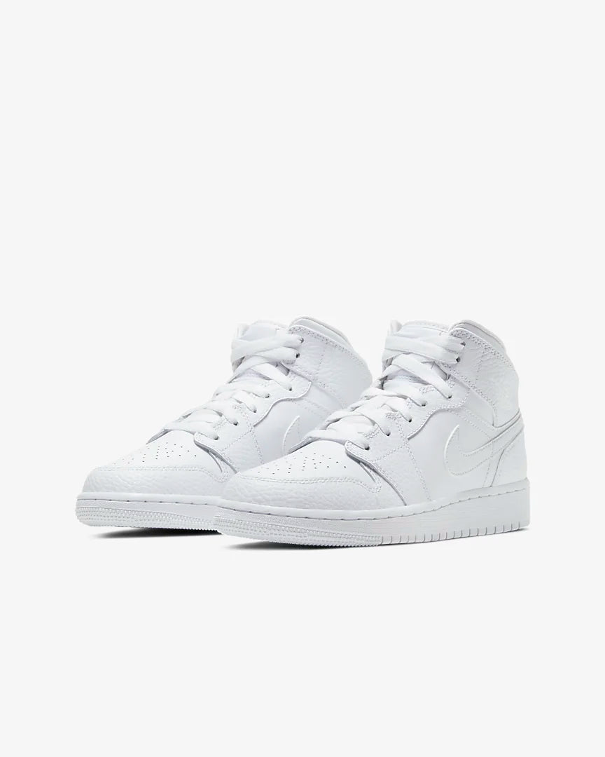 Nike - Air Jordan 1 Mid - TRIPPLE WHITE