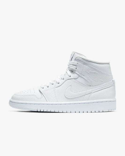 Nike - Air Jordan 1 Mid - WHITE SNAKESKIN